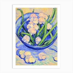 Garlic Scapes Fauvist vegetable Art Print