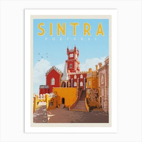 Sintra Portugal Travel Poster Art Print