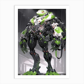 Robot Man Frog Art Print