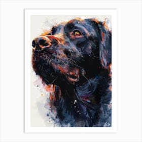 Black Labrador Art Print