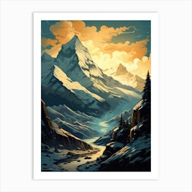 Mountain Landscape 2 Art Print