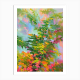 Ferns 2 Impressionist Painting Art Print