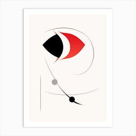 Fish Minimalist Abstract 2 Art Print