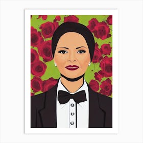 Adriana Barraza Illustration Movies Art Print