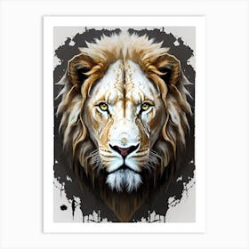 Lion Head 58 Art Print