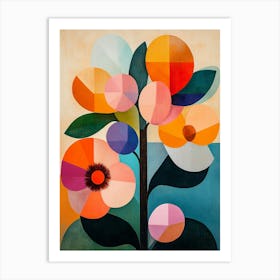 Abstract Flower Painting Art Print