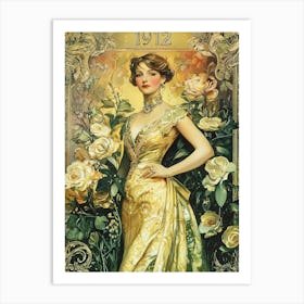 Aihrgdesign A Vintage Art Poster For An Art Nouveau Exhibitio F9830e69 8d58 4772 89fe 138f1f1d89e5 2 Art Print