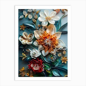 Quilling Art 1 Art Print