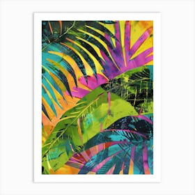 Tropical Leaves Canvas Print Art Print