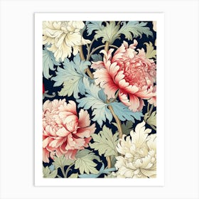 Peony Wallpaper 1 Art Print