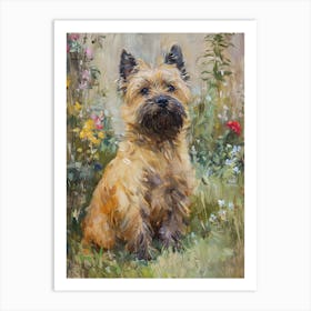 Cairn Terrier Acrylic Painting 3 Art Print