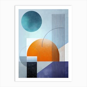 Aesthetic Geometric  Abstract 03 Art Print