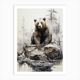 Grizzly Bear 1 Art Print