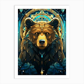 Bear In The Forest 3 Art Print