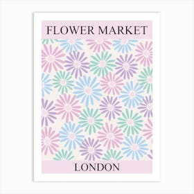 Flower Market London 1 Art Print