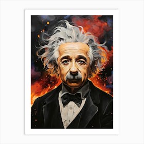 Albert Einstein 4 Art Print