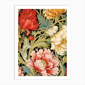 Wallpaper Floral Pattern 15 Art Print