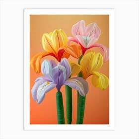 Dreamy Inflatable Flowers Iris 3 Art Print