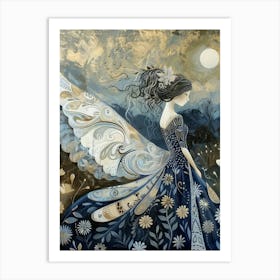 Angel Of The Night Style Abstract Art Print