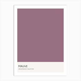 Mauve Colour Block Poster Art Print