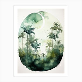 Watercolour Of Monteverde Cloud Forest   Costa Rica 0 Art Print