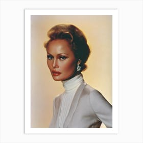 Faye Dunaway Retro Collage Movies Art Print