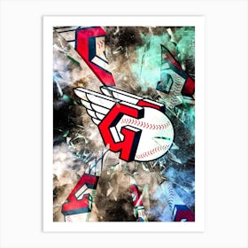 Cleveland Guardians Baseball Poster Art Print