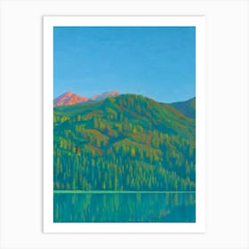 Sequoia National Park United States Of America Blue Oil Painting 1  Art Print