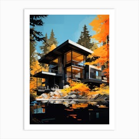 House In The Woods Art Print