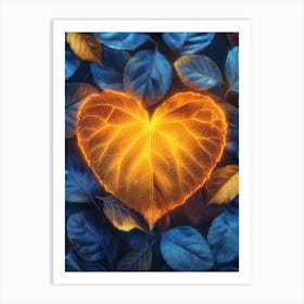 Heart Shaped Leaves 1 Art Print