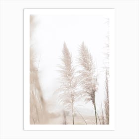 Neutral Beach Grass Art Print