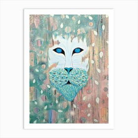 Blue Lion 1 Art Print