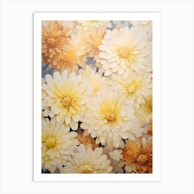 Yellow Chrysanthemums Art Print