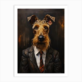 Distinguished Terrier Art Print