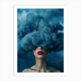 Cloud - Portrait Of A Woman Art Print