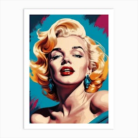 Marilyn Monroe Portrait Pop Art (28) Art Print