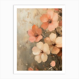 romantic flowers Art Print