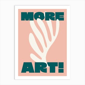 More Art Matisse - Pink And Teal Art Print