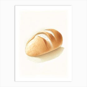 Soft Roll Bread Bakery Product Quentin Blake Illustration 1 Art Print