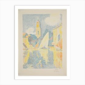 The Port of St. Tropez, Paul Signac Art Print