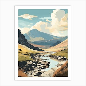 Snowdonia National Park Wales 1 Hiking Trail Landscape Art Print