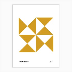 Geometric Bauhaus Poster 67 Art Print