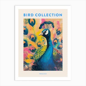 Peacock Painting Pattern Poster Art Print