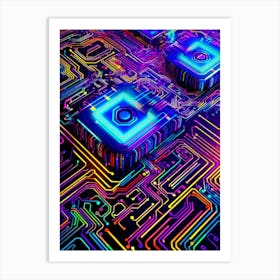 Circuit Board Art Print