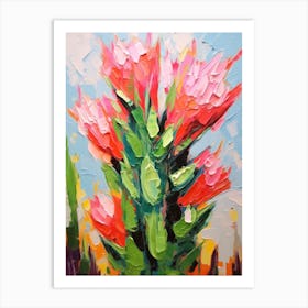 Cactus Painting Devils Tongue 4 Art Print