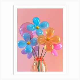 Dreamy Inflatable Flowers Forget Me Not 1 Art Print