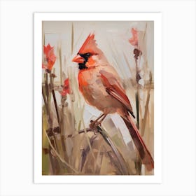Bird Painting Northern Cardinal 2 Art Print