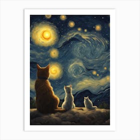 the stargazers Art Print