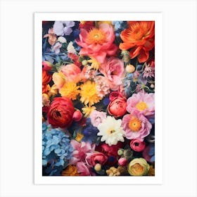 Colorful Flowers Art Print