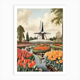 Tulip Garden Art Print